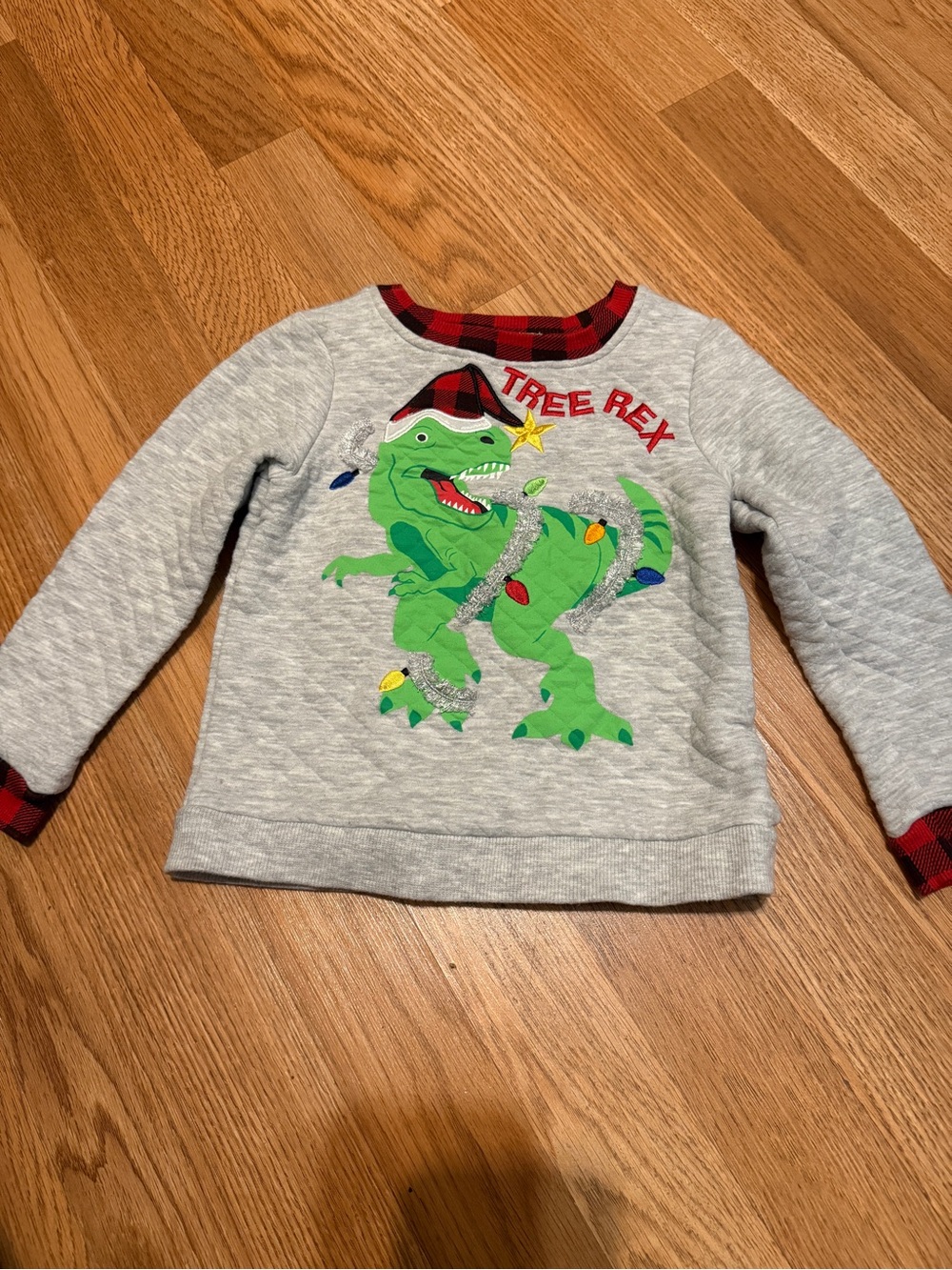 Boys dinosaur Christmas sweater